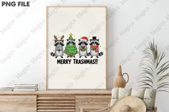 Christmas Funny Raccoon Sublimation Png Product Image 3