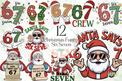 Christmas Funny Six Seven Sublimation Product Image 1