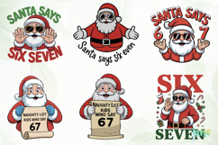 Christmas Funny Six Seven Sublimation Product Image 4