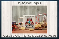 Girl Who Loves Christmas And Her Fur Babies Sublimation PNG Product Image 3