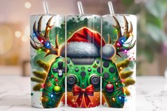 Gamer Christmas Tumbler Wrap, Game Controller Tumbler Wrap Product Image 1