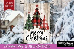 Christmas Garden Flag Sublimation - Winter Welcome Sign PNG Product Image 1