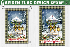 Merry Christmas Garden flag | Christmas Birds sublimation Product Image 1