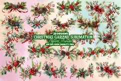 Christmas Garland Sublimation Clipart, Christmas Garland Sublimation, Christmas Garland,  Watercolor Christmas Garland, Christmas Garland Clipart, Christmas Garland Sublimation, Christmas Garland Sublimation Designs, Christmas Garland Sublimation Design, 