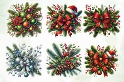 Christmas Garlands Sublimation Clipart Product Image 5