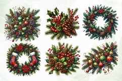 Christmas Garlands Sublimation Clipart Product Image 4