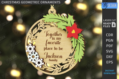 Christmas Ornament Laser Cut |Hanging Tree Toy| Xmas Wishes Product Image 1