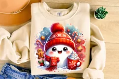 Christmas Cute Ghost PNG, Gingerbread PNG, Kids Christmas Product Image 3
