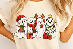 Christmas Ghost PNG, Funny Christmas PNG, Christmas PNG Product Image 4