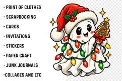 Cat Christmas PNG, Meowy Xmas Holiday Digital Design Product Image 3
