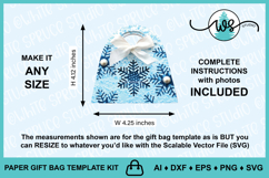 3D Christmas Gift Bag, Paper Gift Bag, Christmas Purse SVG Product Image 4