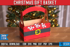 Christmas Gift Basket Laser Cut Bundle, Christmas Wooden Box Product Image 5