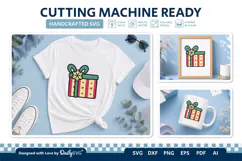 Christmas Gift Box SVG Illustration | Holiday Clipart Product Image 3
