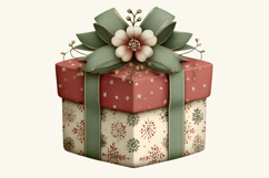 Christmas Gift Box Clipart Sublimation Product Image 2