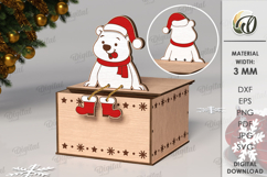 Christmas Gift Boxes Bundle laser Cut. Christmas SVG Product Image 10