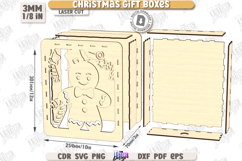 Christmas Gift Boxes Laser Cut Bundle|Xmas Presents|Holiday Product Image 9