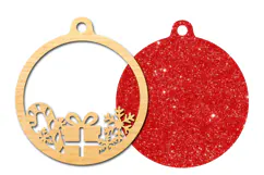Christmas Gift & Candy Cane Ornament SVG Product Image 3