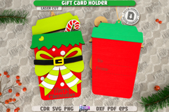 Christmas Gift Card Holder Laser Cut Bundle, Xmas Money Card Product Image 8