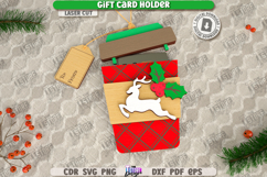 Christmas Gift Card Holder Laser Cut Bundle, Xmas Money Card Product Image 9