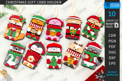 Christmas Gift Card Holder Laser Cut Bundle, Xmas Money Card Product Image 1