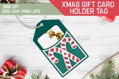 Christmas gift card holder tags bundle. 3D layered paper cut Product Image 5