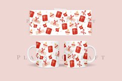 christmas gift coffee mug glass wrap svg 11oz 15oz mug svg presized for 11oz 15oz glass ready to cut and sublimation files