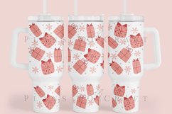 christmas gift pinkmas 40oz quencher tumbler sublimation full wrap high resolution transparant background