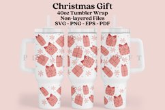 christmas gift pinkmas 40oz quencher tumbler sublimation full wrap high resolution transparant background