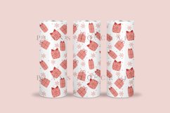 christmas gift pinkmas skinny tumbler sublimation wrap with high resolution and transparant background are for 20oz and 30oz skinny tumbler