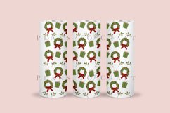 christmas gift skinny tumbler sublimation wrap with high resolution 300 DPI and transparant background perfect for 20oz and 30oz skinny tumbler