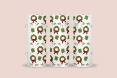 christmas gift skinny tumbler sublimation wrap with high resolution 300 DPI and transparant background perfect for 20oz and 30oz skinny tumbler