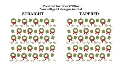 christmas gift skinny tumbler sublimation wrap with high resolution 300 DPI and transparant background perfect for 20oz and 30oz skinny tumbler