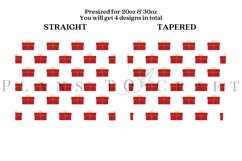 christmas gift skinny tumbler sublimation wrap with high resolution 300 DPI and transparant background perfect for 20oz and 30oz skinny tumbler