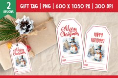Merry Christmas Gift Tags Printable Templates PNG Bundle Product Image 7
