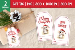 Merry Christmas Gift Tags Printable Templates PNG Mouse Product Image 1
