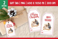 Merry Christmas Gift Tags Printable Template Jesus Product Image 1