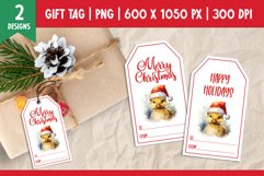 Merry Christmas Gift Tags Printable Template Duckling Product Image 1