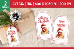 Merry Christmas Gift Tags Printable Template Chicken Product Image 1