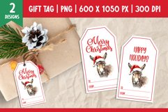 Merry Christmas Gift Tags Printable Template Donkey Product Image 1