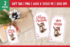 Merry Christmas Gift Tags Printable Template Donkey Product Image 1