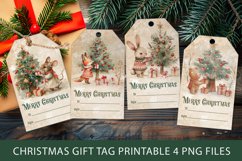 Christmas Gift Tags, Christmas labels, vintage gift tag Product Image 1