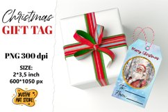 Christmas Gift Tags. Christmas labels Santa Claus design Product Image 1