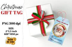 Christmas Gift Tags. Christmas labels Santa Claus design Product Image 1