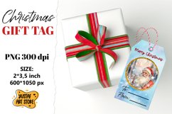Christmas Gift Tags. Christmas labels Santa Claus design Product Image 1