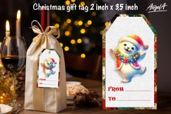 Christmas gift tags, funny Christmas sea animal, cute seal Product Image 2