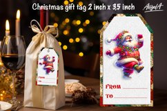 Christmas gift tags, dancing funny Christmas Santa Claus Product Image 2
