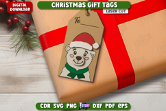 Christmas Gift Tags Laser Cut Bundle, Wooden Ornament Tags Product Image 7