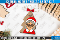 Christmas Gift Tags Laser Cut Bundle, Christmas Ornaments Product Image 9