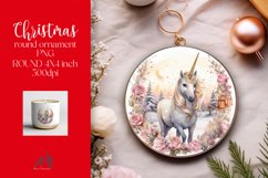 Christmas Round Ornament Sublimation PNG Product Image 1