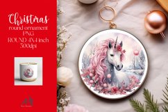Christmas Round Ornament Sublimation PNG Product Image 1